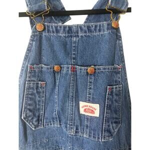 Round House USA Made Denim Bib Overalls 30X32 Carpenter Workwear 100% Cotton